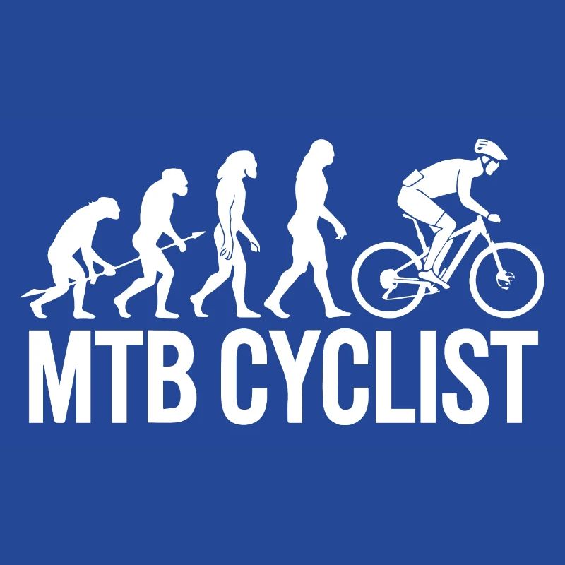 Evolution einer MTB-Radfahrer-Silhouette