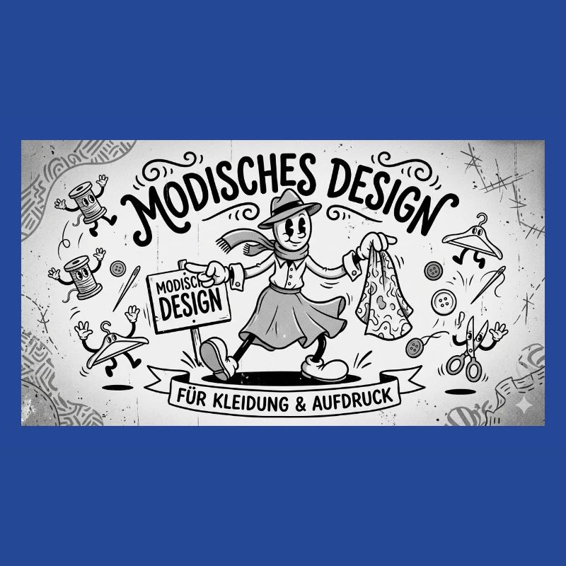 Nähkunst Modedesign Comic