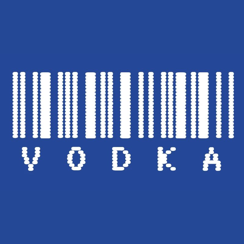 Typographie du code-barres de la vodka