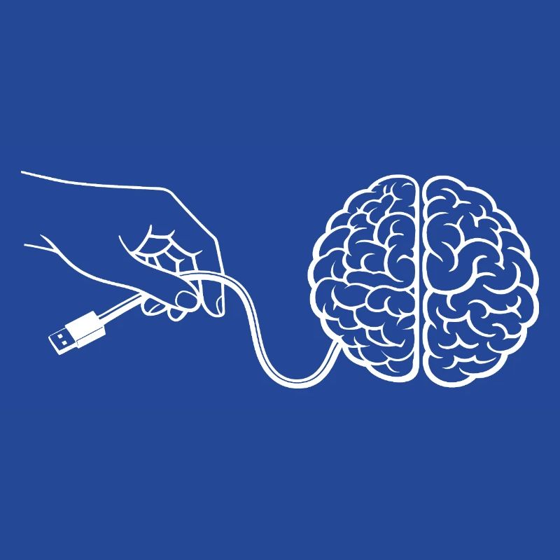 Brain Head Cable Connector Artificial Intelligence