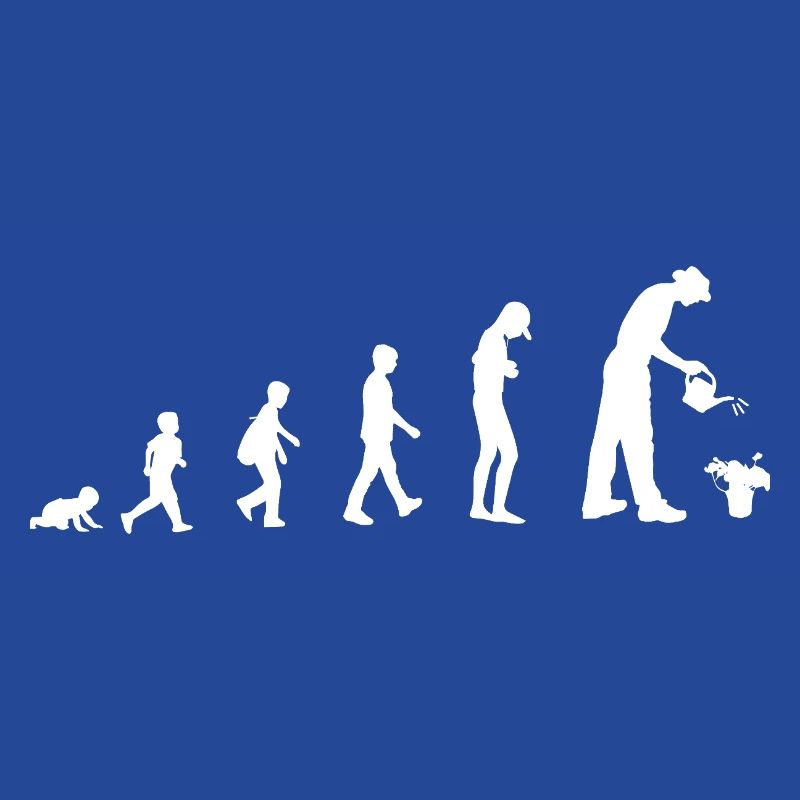 Évolution du bébé au jardinier