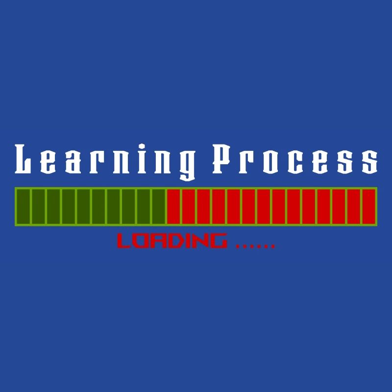 Learning Process Loading black shirt