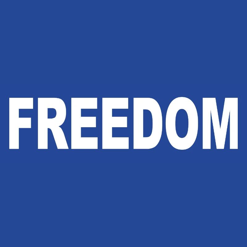 Freedom Typografie Statement Design