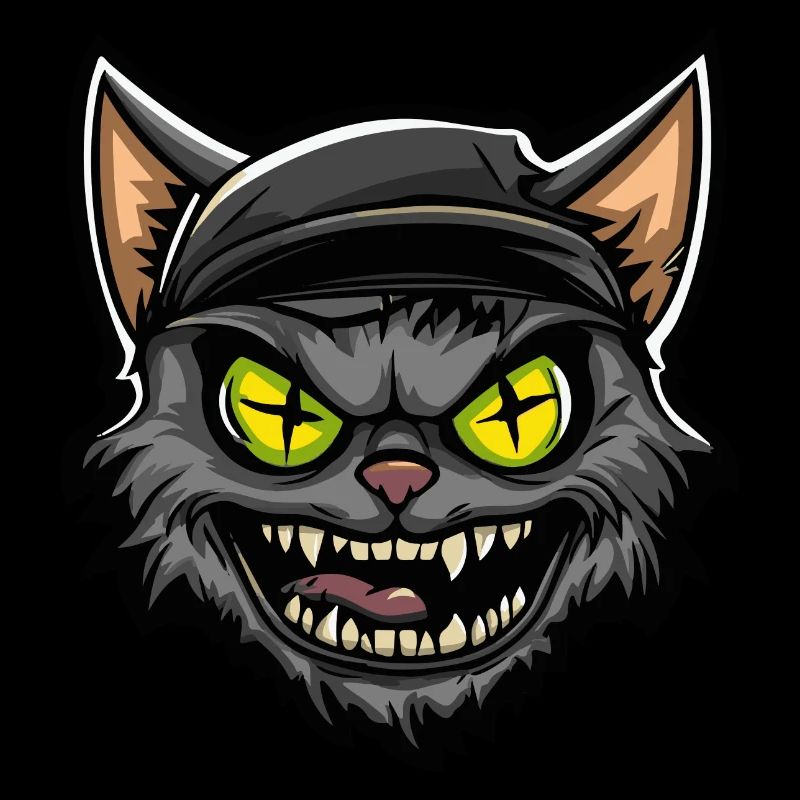 Bande dessinée d’Halloween Chat Chat