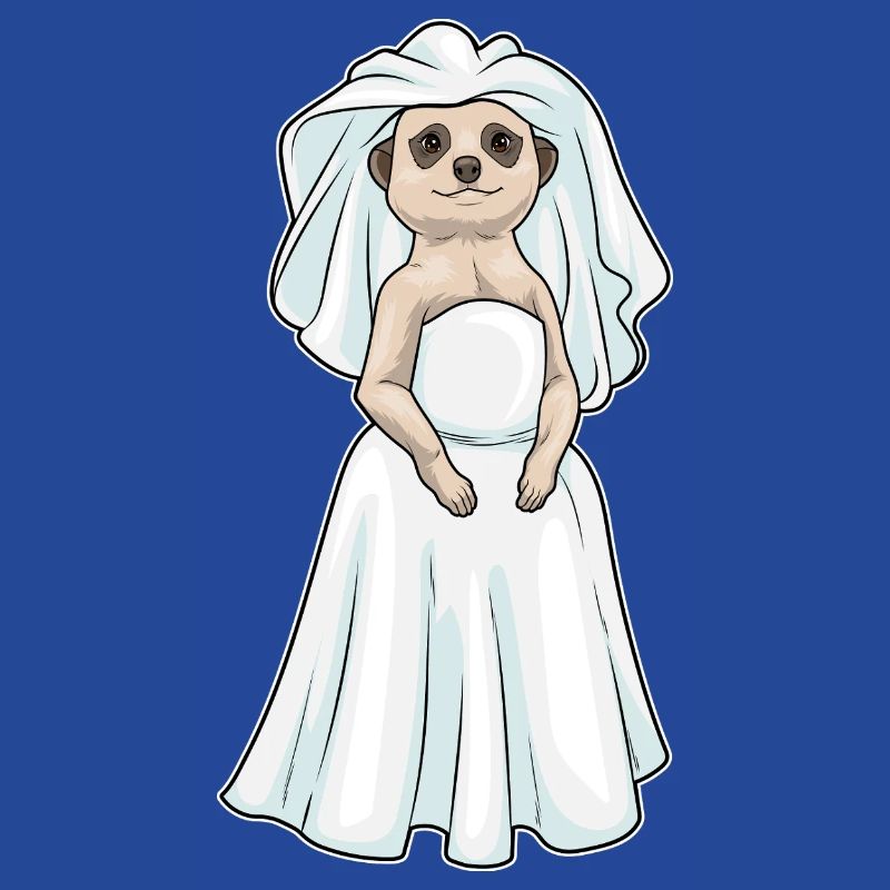 Erdmännchen Braut Schleier Hochzeit