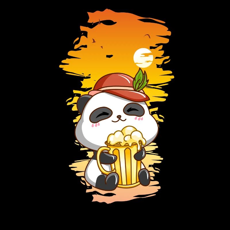 Lustiger Panda Mit Bier - Panda Bier