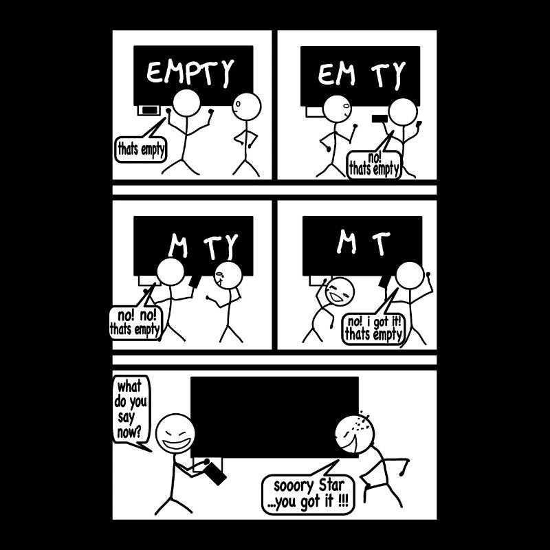 Comic empty leerer gehts nicht, funny