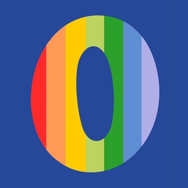 Buchstabe oder Regenbogen