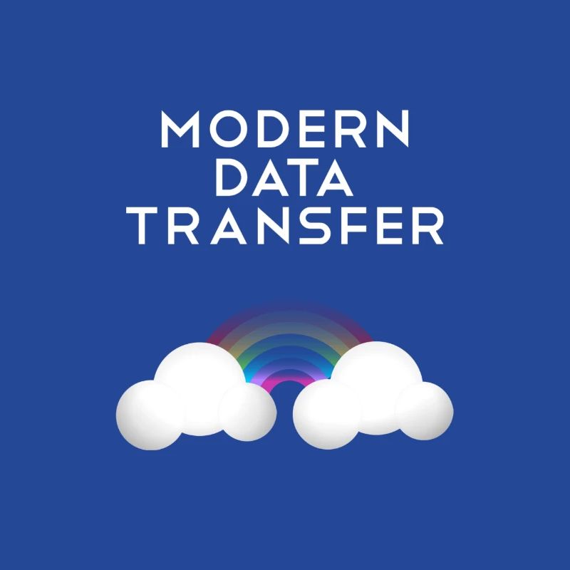 Modern Data Transfer Clouds Computer Scientist Gift