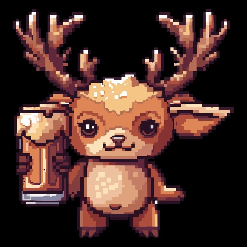 Hirsch Bier Pixel