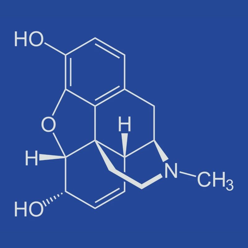 Morphine structural formula