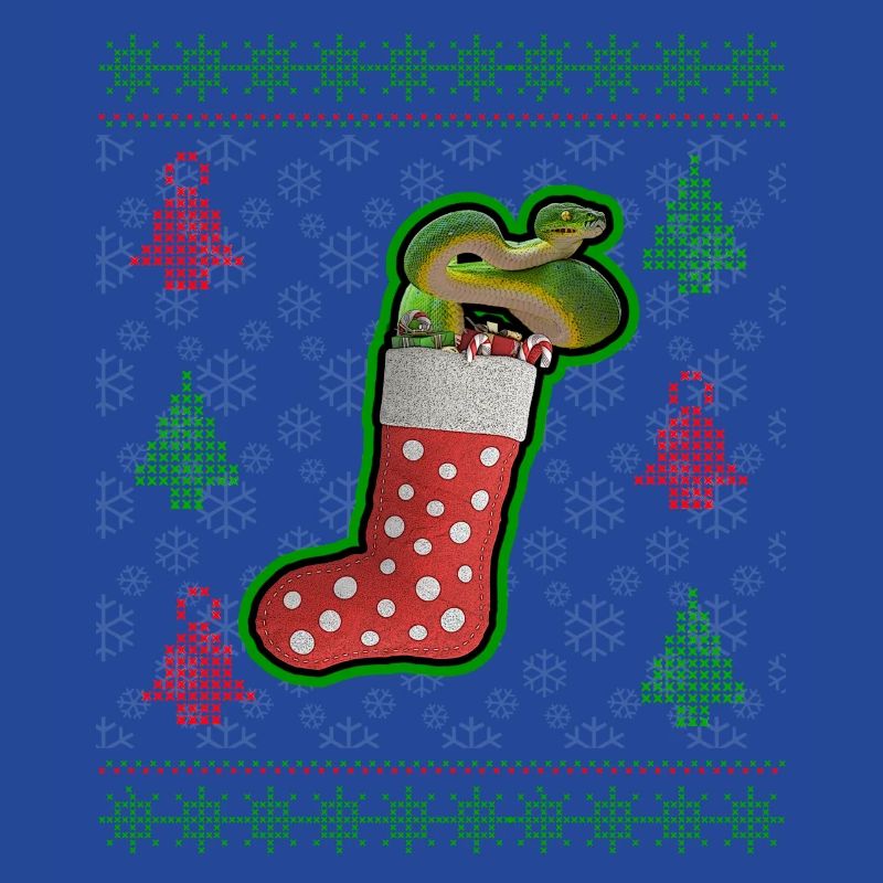 Green Tree Python Laid Noël Sweatshirt Style