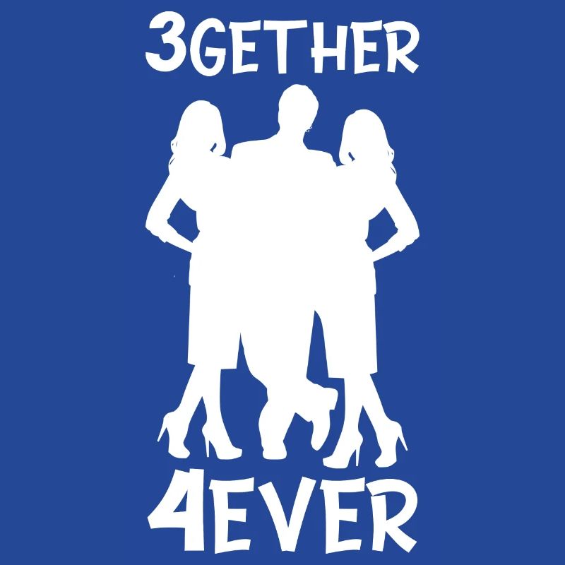 Polyamory Throuple Gift 3gether 4ever Poly