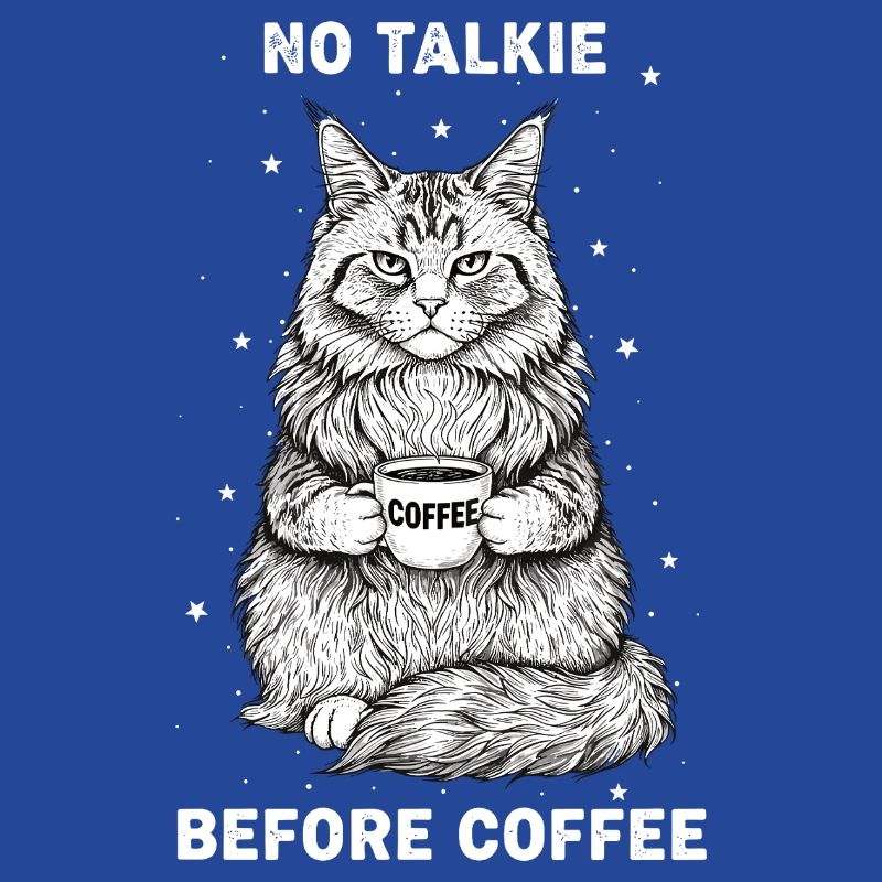 Pas de conversation devant un chat amateur de café