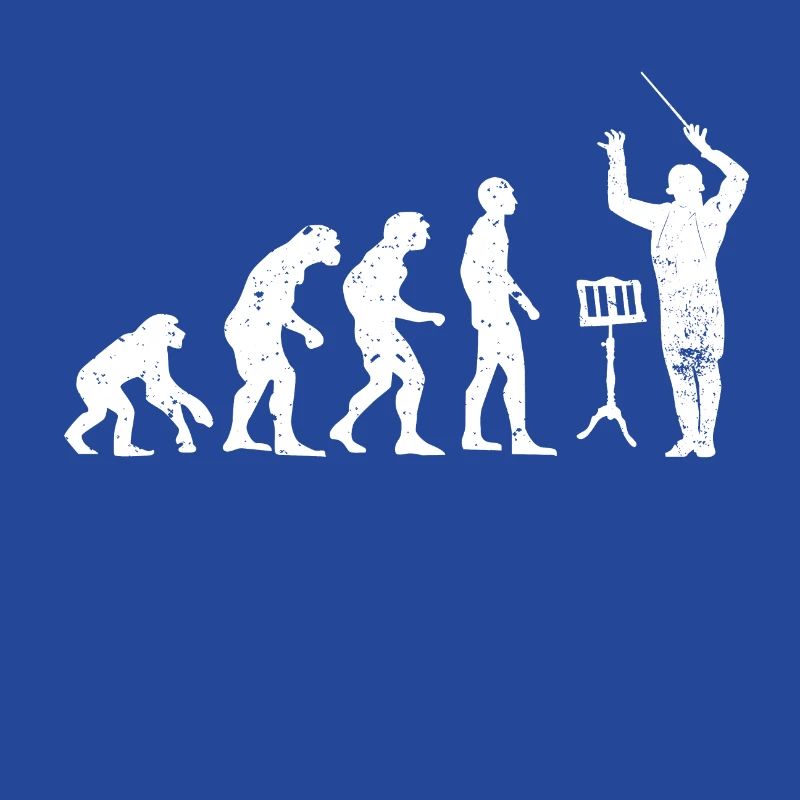Dirigent Evolution Musiker Geschenkidee