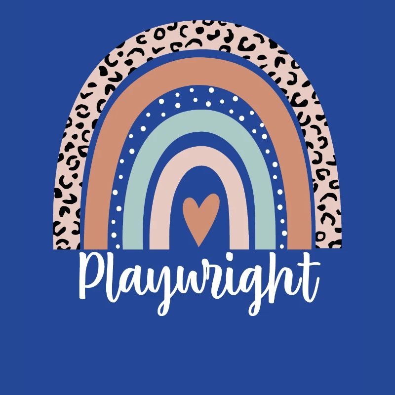 Playwright Rainbow Leopard Funny Playwright