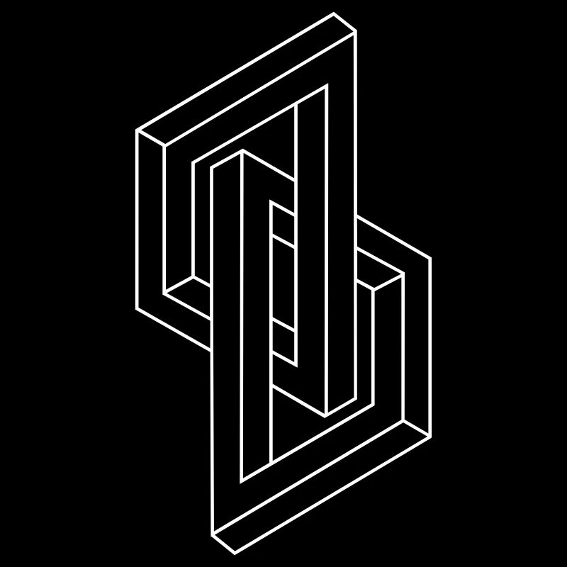 Optical Illusion - Impossible figure - Geometry