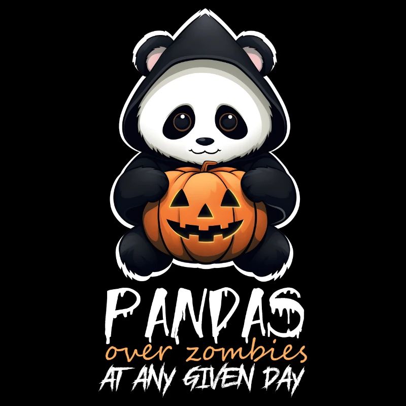Amusing Halloween Sarcastic Panda Quote