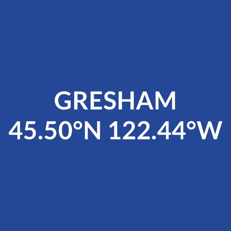 Coordonnées de Gresham, Oregon, États-Unis