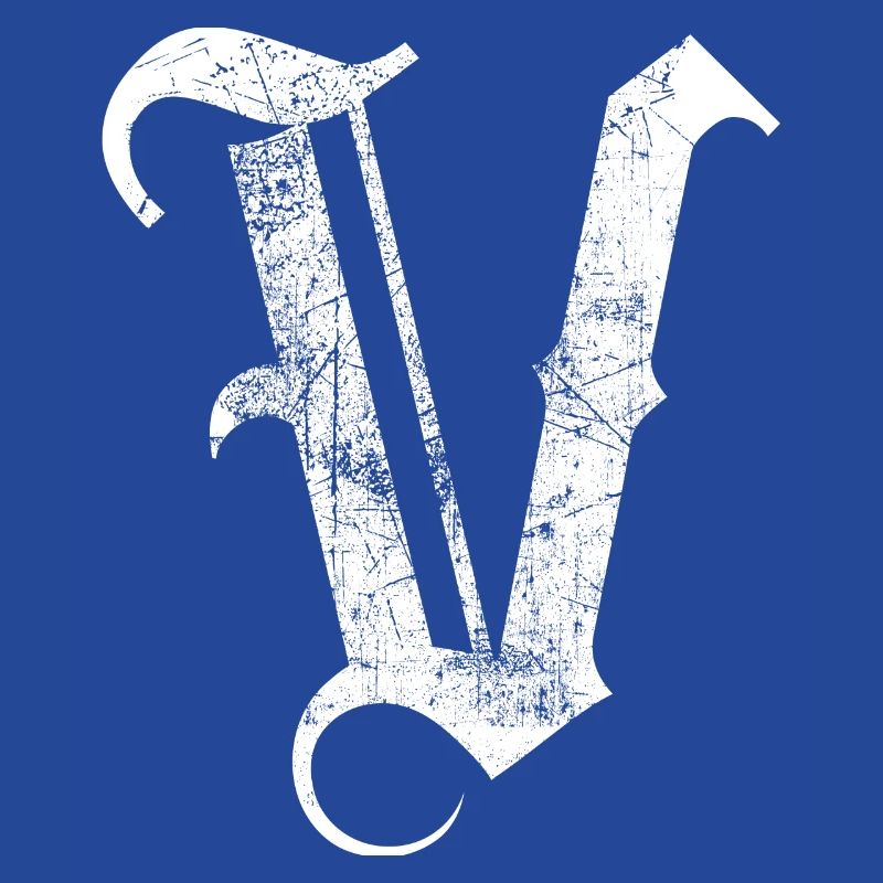 Tshirt alphabet initial V
