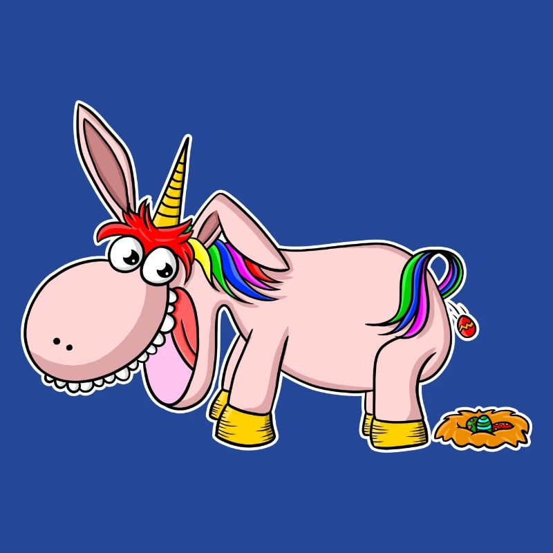Easter egg pooping Easter unicorn