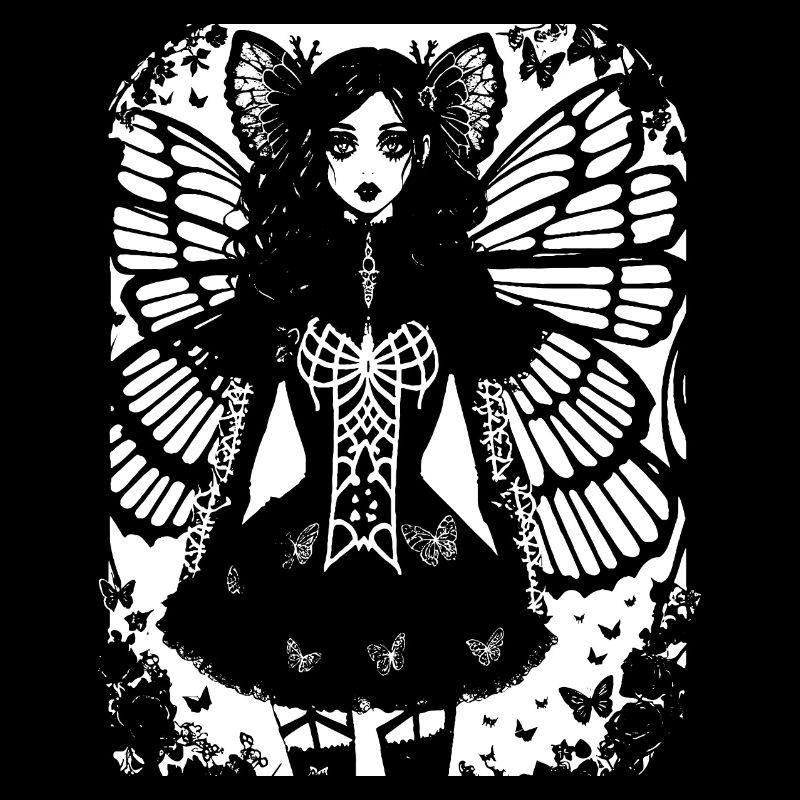 Fairycore Esthétique Squelette Fée Goth Grunge G