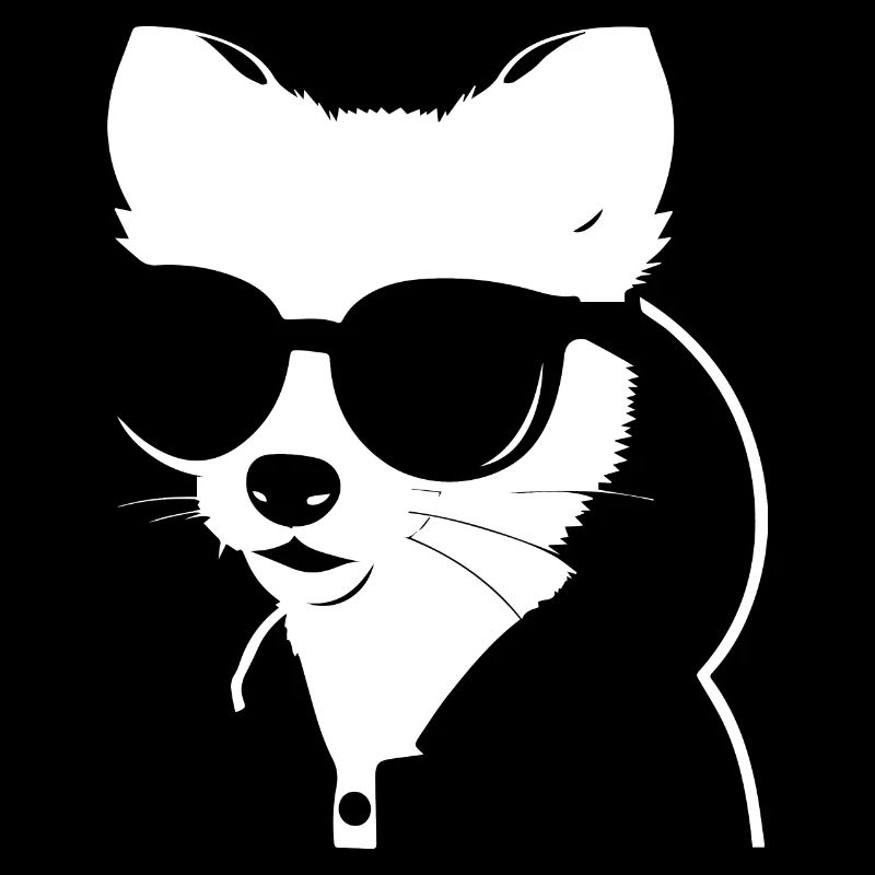 Frettchen mit Sonnenbrille Coole Frettchen