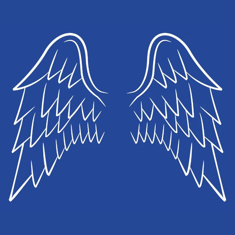 Angel's joining wing white