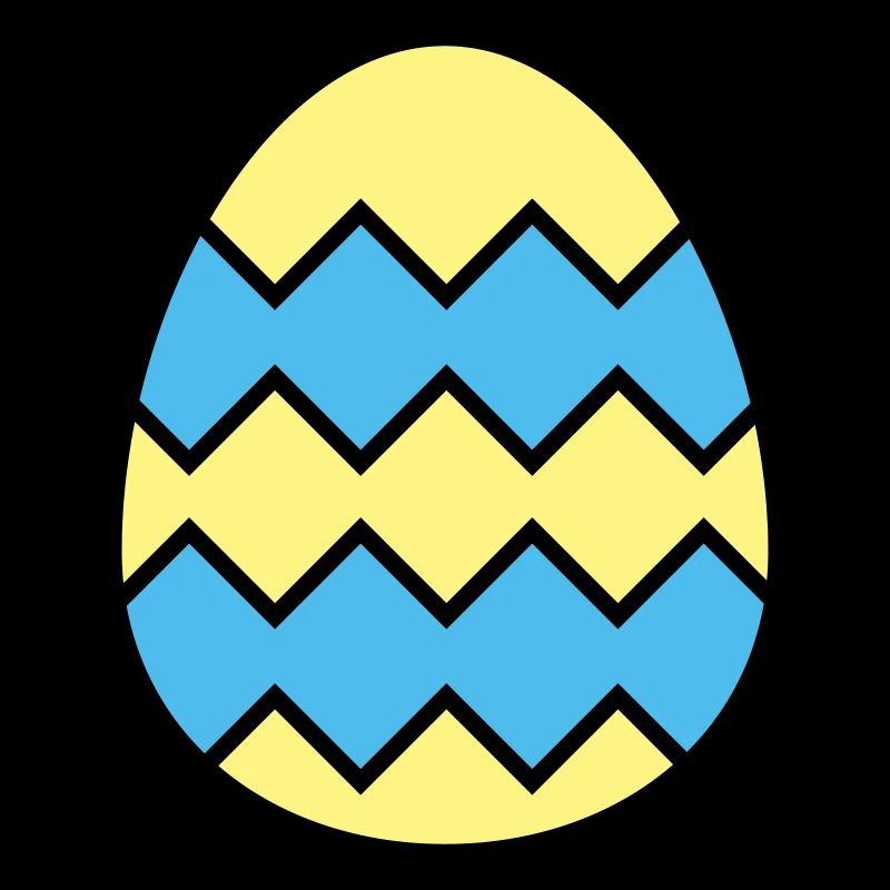 Oeuf de Pâques dentelé