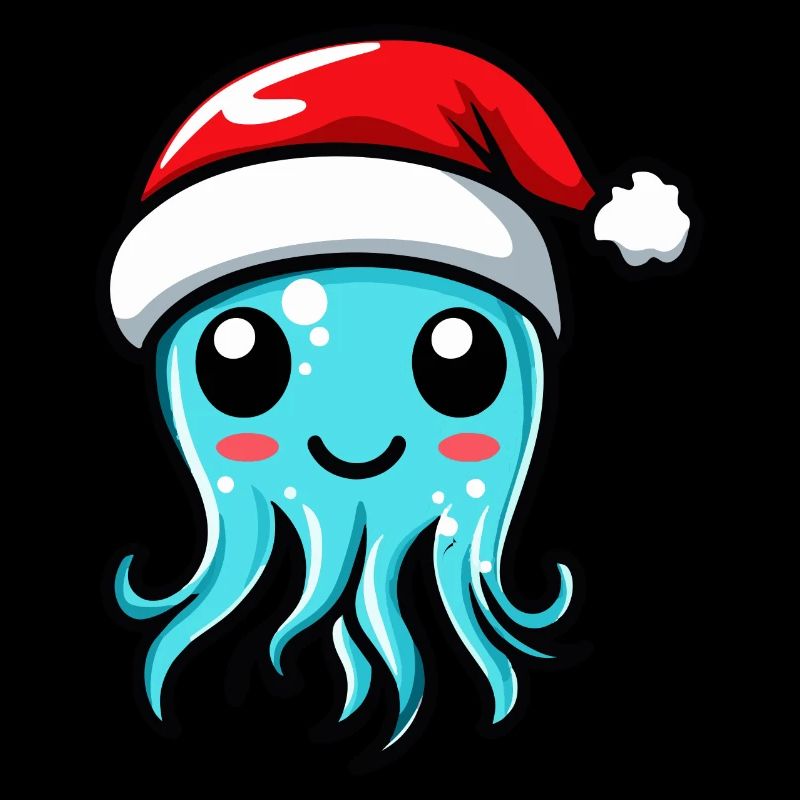 Méduse Noël mignon