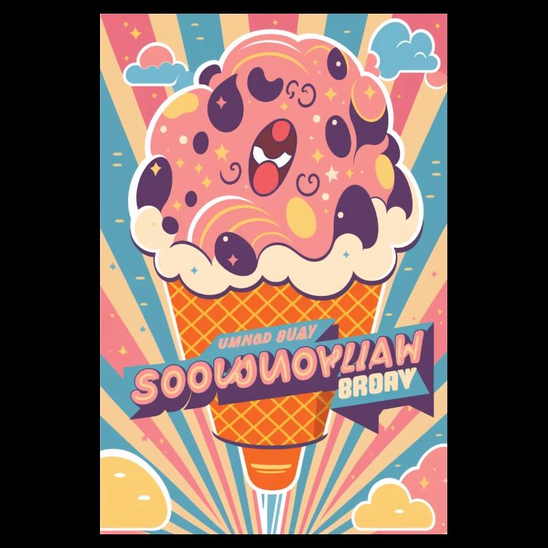 Eiscreme-Stil