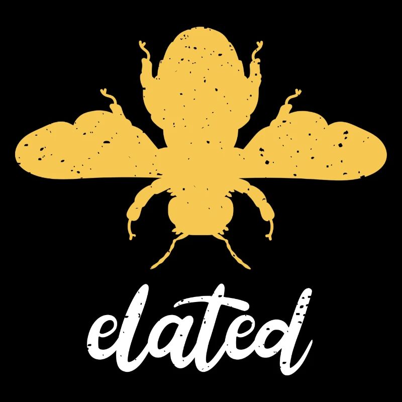 Yellow Bee Elated Bee Be Elated