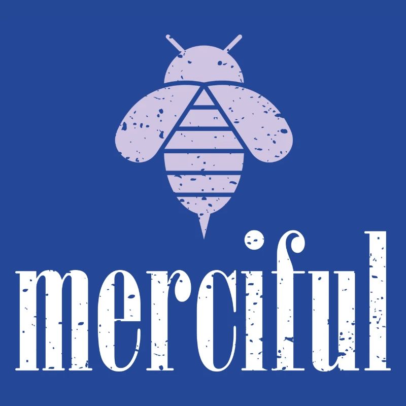 Purple Pastel Bee Merciful Bee Be Merciful
