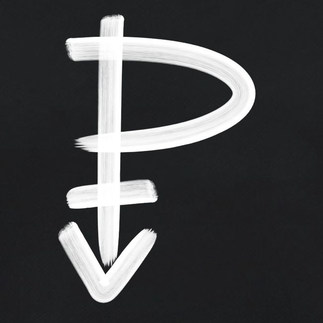 Symbol Pansexuell weiß