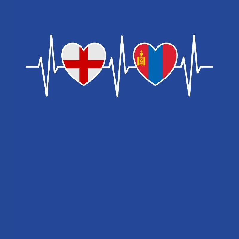 Drapeaux du drapeau mongol de l’Angleterre et de la Mongolie