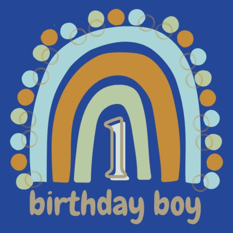 Birthday Boy 1 Regenbogen