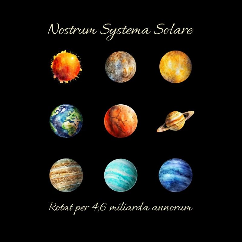 Solar System Solar System Latain Shirt