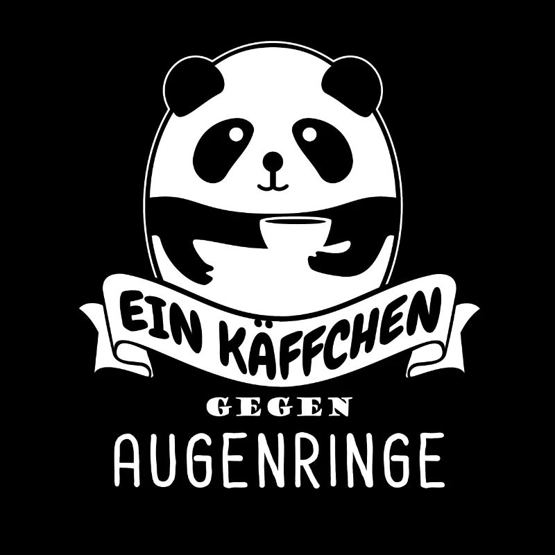 Ein Tässchen gegen Augenringe - Kaffee - Spruch