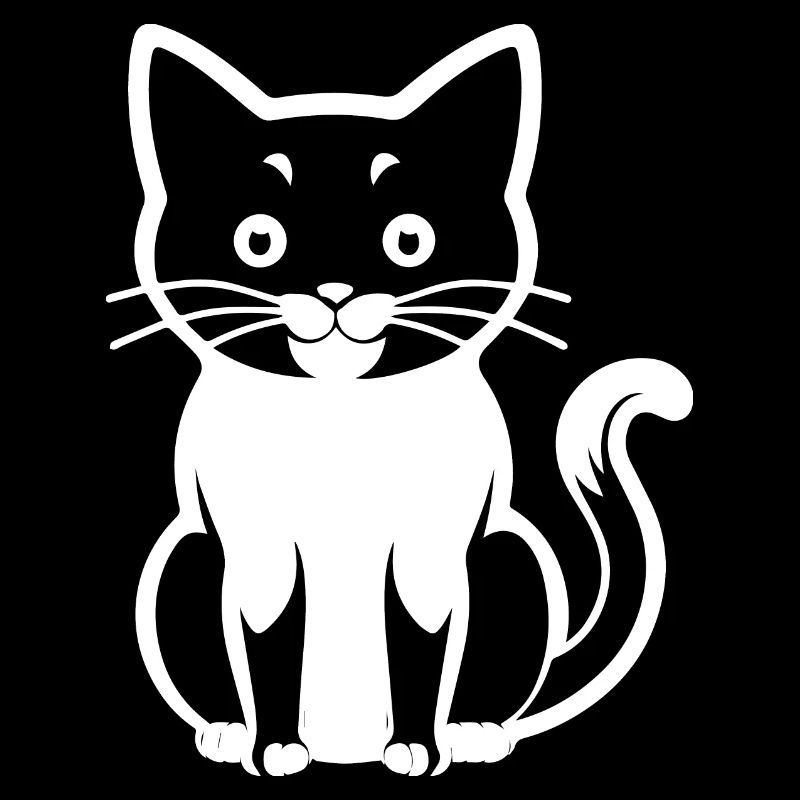 Drôle de chat Silhouette Cheeky Fun Cats