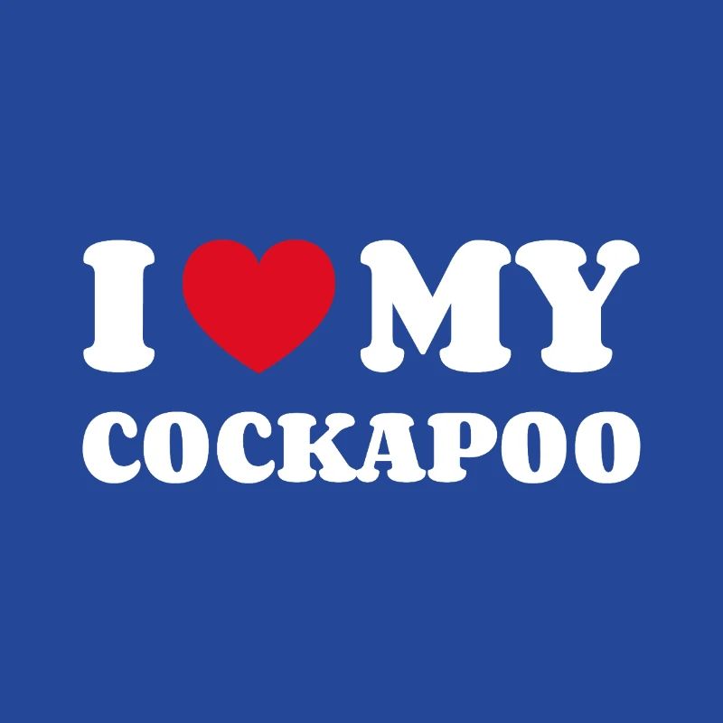J'aime mon Cockapoo Cockerdoodle Cockerpoo