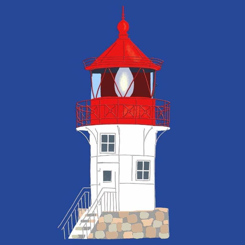 Île de Hiddensee, phare Gellen, pas de texte