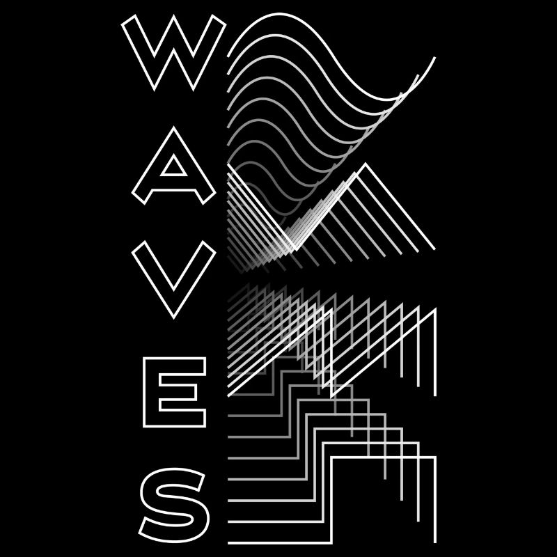 Waves Waves Waveform Audio Analogique Design Modular Gift