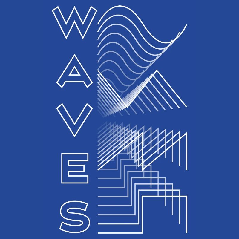 Waves Waves Waveform Audio Analogique Design Modular Gift