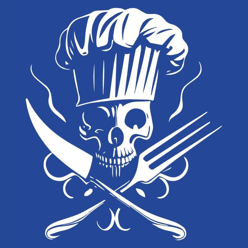 skeleton chef white