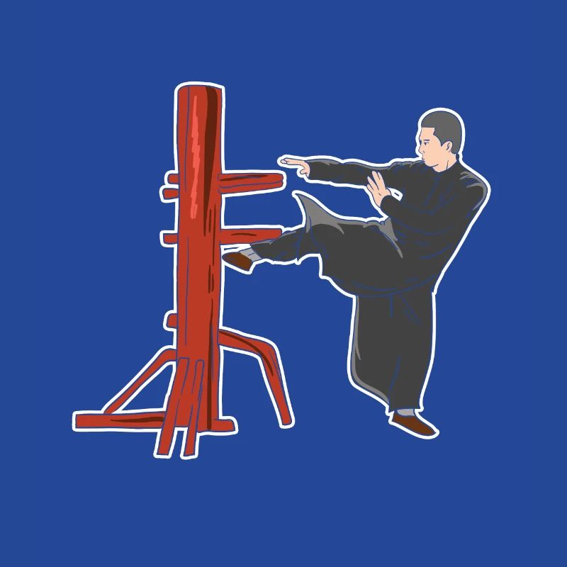 Pose de combat de Wing Chun