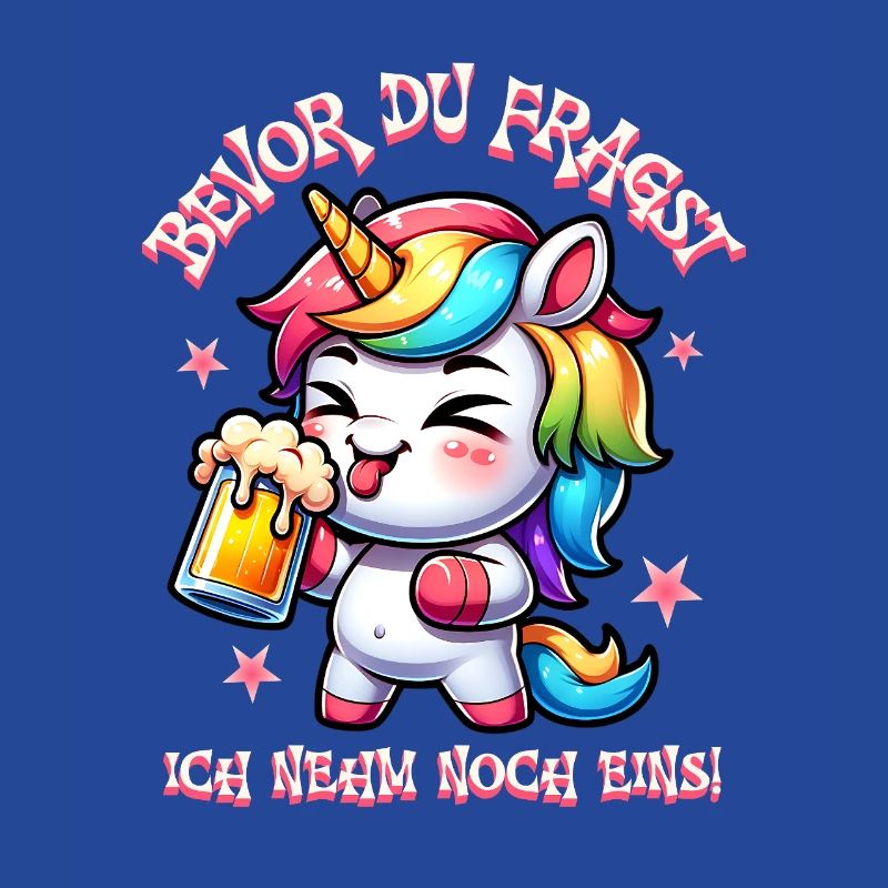 Buntes Einhorn Bier Feier