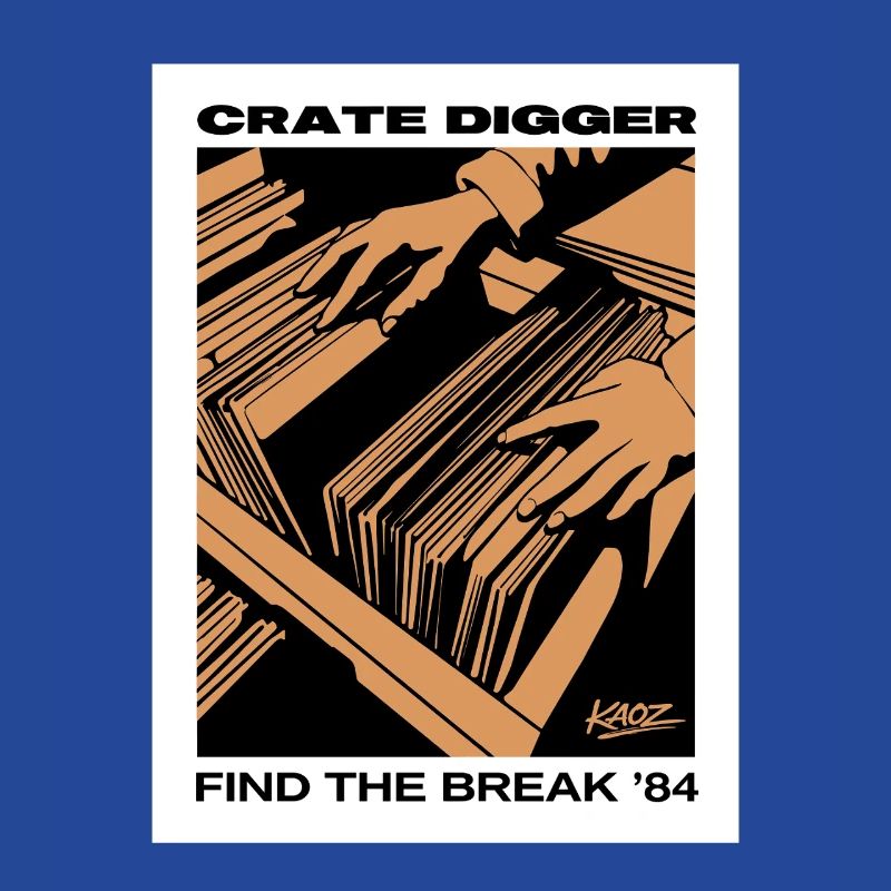 Affiche vinyle Crate Digger 84