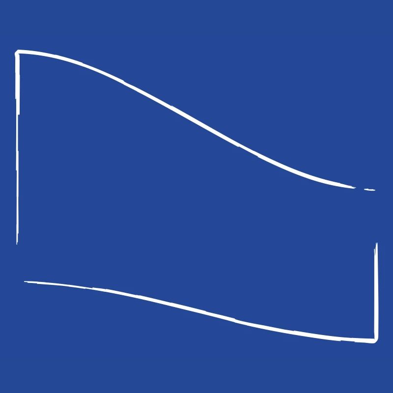 openFrame bent downwards | Vectorgraphic