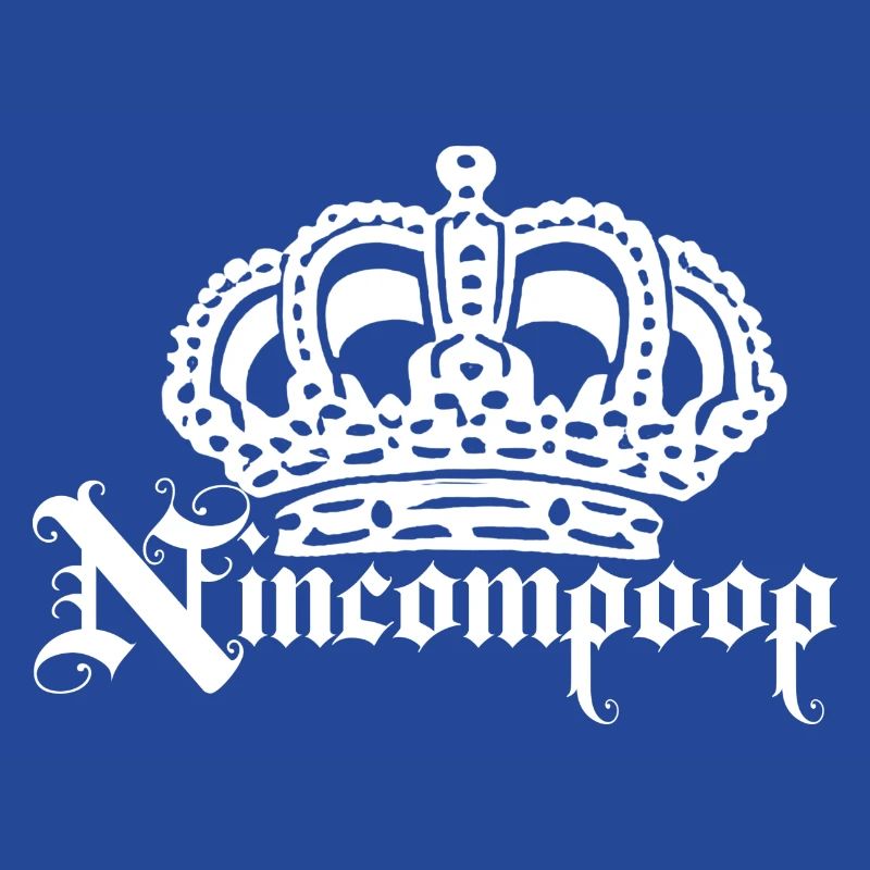 Nincompoop avec une couronne - blanc
