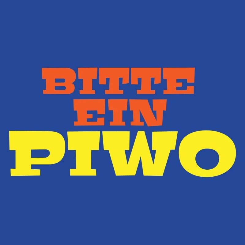 Bitte ein Piwo Polnisch Deutsch Spruch Geschenk